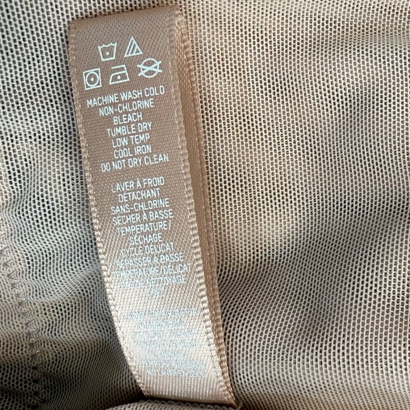 SKIMS Mesh Scoop Bralette - Ochre XL Baige Natural Sheer Minimalist Bra Top - Picture 10 of 11